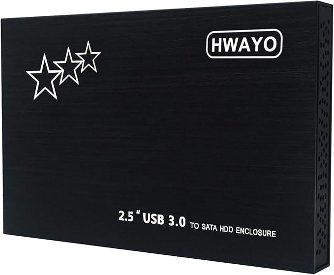 250GB External Hard Drive Portable 2.5'' Ultra Slim HDD Storage USB 3.0 for PC Laptop Mac Chromebook Xbox One (Black)