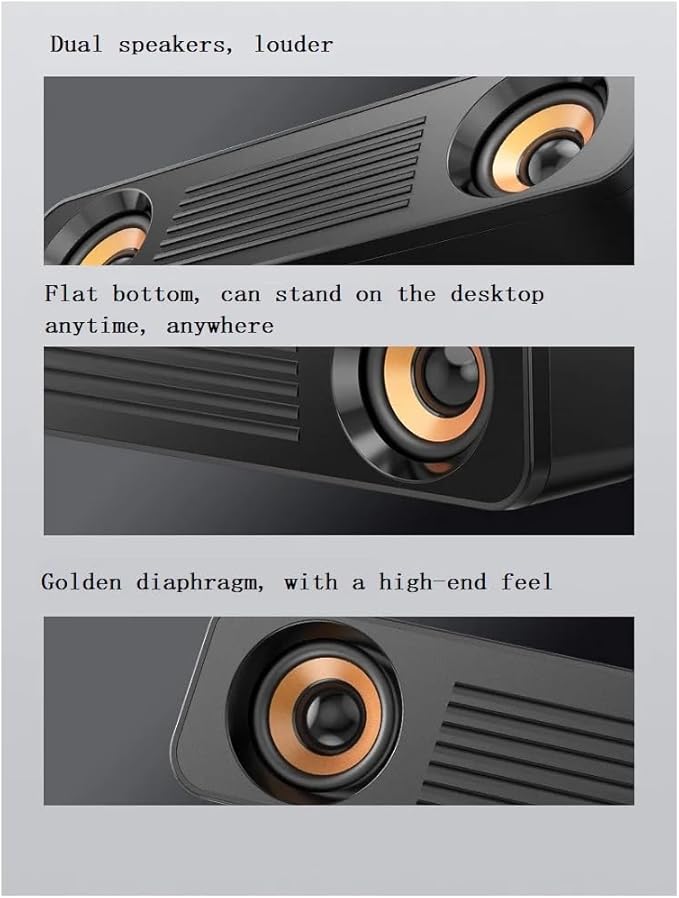 USB Wired Computer Speakers Desktop Soundbar Audio Speaker Multimedia Loudspeaker for PC Home Theater TV Stereo Surround Speaker