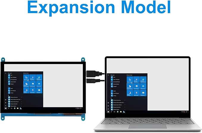 7 Inch IPS Touch Screen Display 1024×600 Capacitive Screen HDMI HD Screen Full View Color LCD Liquid Crystal Screen for Windows 10 8 7 BB Black etc