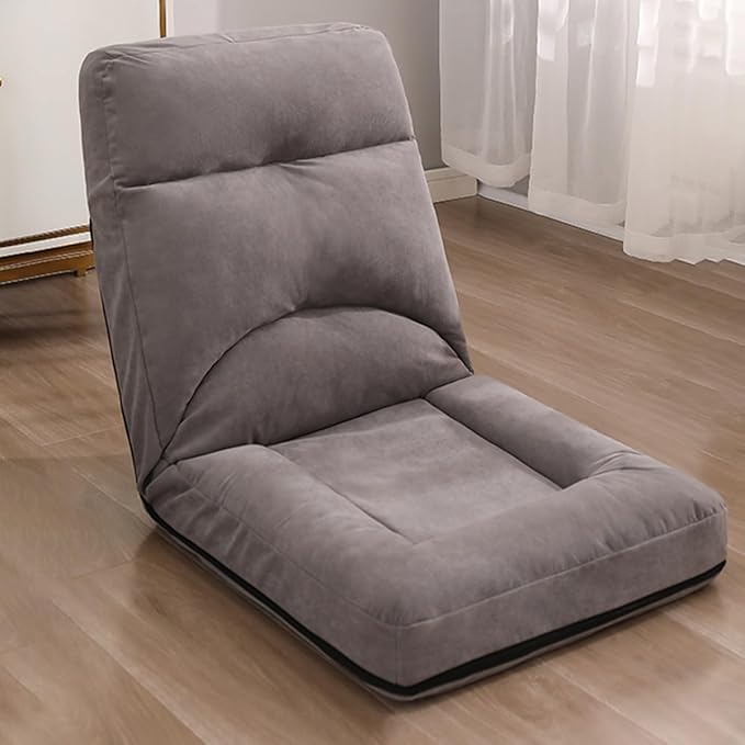 BTZHY Floor Chair Floor Chair Floor Armchair Adults Folding Floor Gaming Chair with 5 Adjustable Positions Folding Lounger Chair Folding Meditation Seating for Living Room (/Pink)