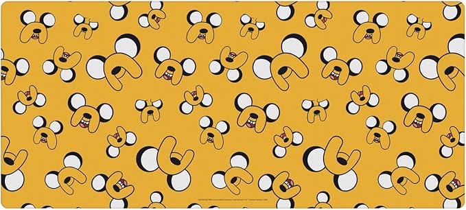 Head Case Designs Officially Licensed Adventure Time Jake Pattern Graphics 37.4 x 15.75 x 0.16 inches (900 x 400 mm) - XL Gaming Office Desk PC Keyboard Mouse Mat Pad