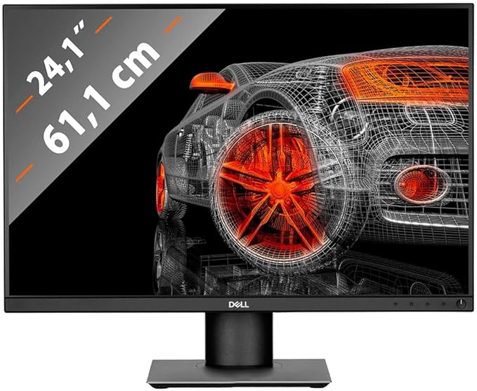 Dell P2421 24 Inch 1200p 16:10 WUXGA QHD IPS Thin Bezel Monitor HDMI DisplayPort VESA Certified Black (Renewed)