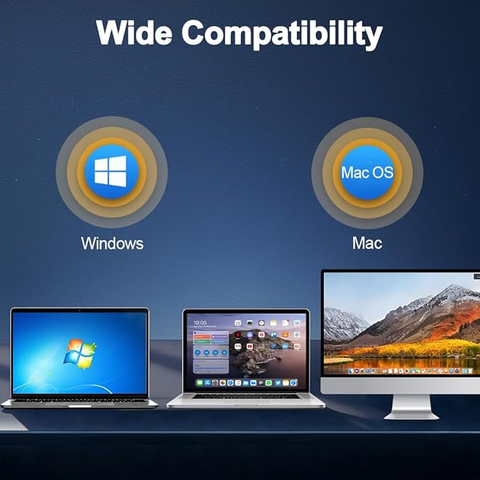 Plima Rechargeable Wireless Dual-Mode Ring Mouse can be Switched to Function as a PowerPoint and Keynote Presentation Remote and is Compatible with Both PC and Mac Desktop and Laptop Computers.