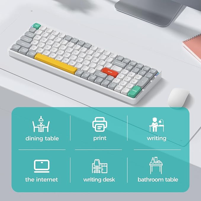 Glass MousePad Desk Mat 20 x 36 Tempered Desk Protector Pad for Desktop Desk Cover for Wooden Craft Vanity Desk Topper 5MM Extra Large