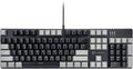 104 Keys Full Size Mechanical PC Gaming Keyboard | Hot Swappable LED Backlit Light Up Wired Mechanical Computer Keyboards | Brown Switch US Layout Black &amp Grey Keycaps Keyboard for Gaming
