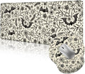 Goth Bat Ergonomic Mouse Pad with Wrist Rest Extra Large Gaming Computer Mousepad