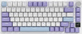 AJAZZ AK820 Pro 75% Gasket RGB Wireless Mechanical Keyboard with TFT Screen Volume knob Bluetooth/2.4G/Wired 3-Modes Compact 82 Hot-Swap Keys Tricolor PBT Keycap 4000 mAh (Purple&ampBlue 3-Modes