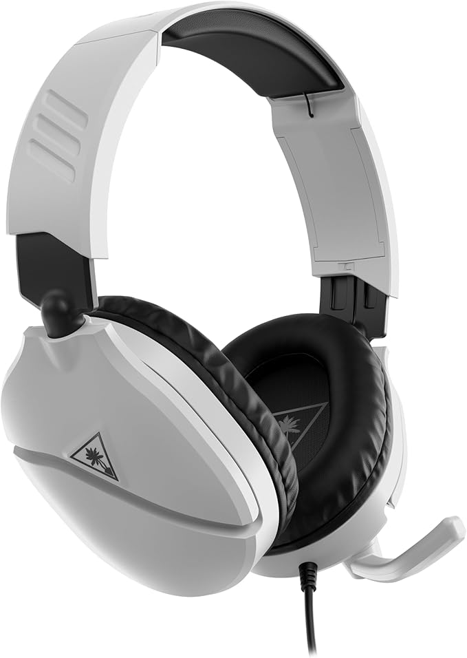 Turtle Beach Recon 70 Multiplatform Gaming Headset for Xbox Series X|S Xbox One PS5 PS4 PC &amp Mobile w/ 3.5mm Wired Connection - Flip-to-Mute Mic 40mm Speakers Lightweight Design White