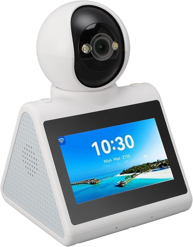 Video Calling Smart Camera with Screen AI Learning &amp OneClick Call 1080P HD 2-Way Indoor Security Camera for Family Kids Pets Intelligent Reminder &amp Voice Chat