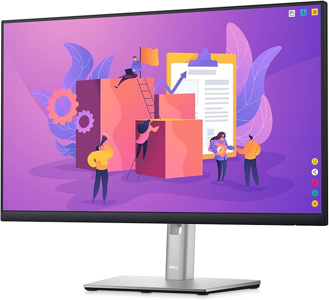 Dell P2422H 24 Inch Full HD (1920 x 1080) Monitor 60Hz IPS 5ms 99% sRGB DisplayPort HDMI VGA 5x USB Black