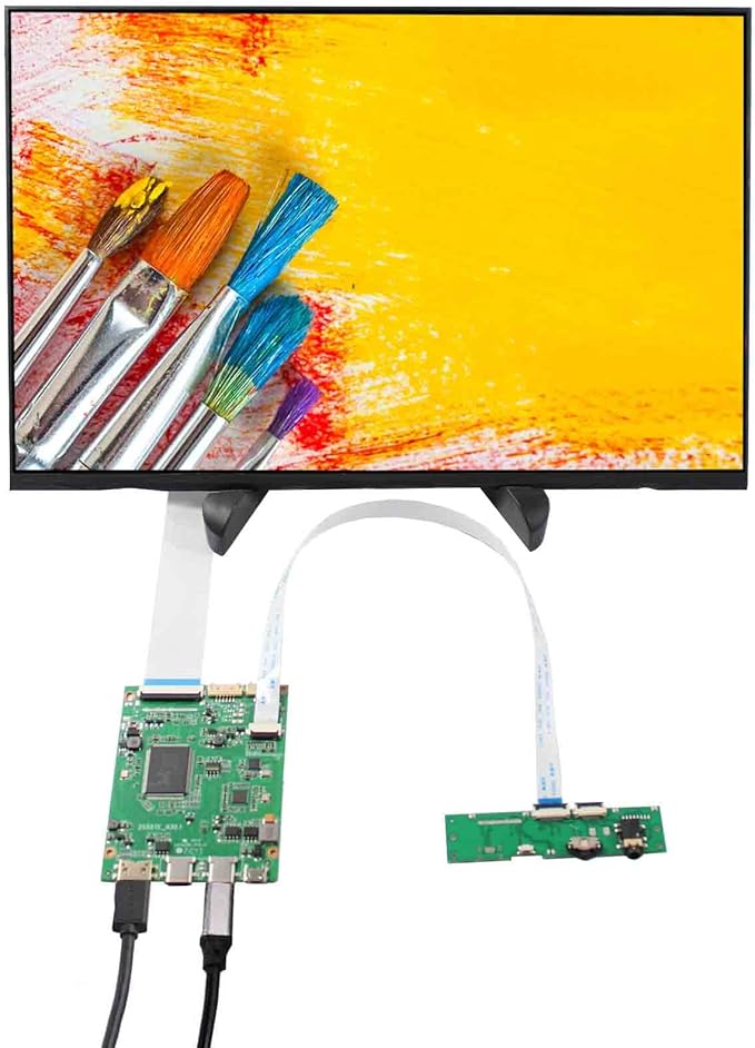 VSDISPLAY 13.3 Inch NV133WUM 1920x1200 Slim LCD Screen Aspect Ratio 16:10 Display Panel with USB-C Control Board