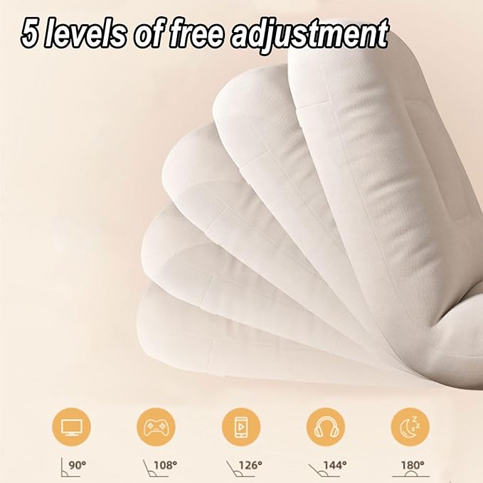 Floor Seat Convertible Sleeper Chair with Pillow No Assembly Required Adjustable in 5 Levels Comfortable and Versatile Ideal for Gaming Reading Meditation(Yellow)