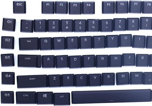 109 Keycaps of Complete Set to Replace for Logitech G915/G913/G815/G813 TKL RGB Mechanical Gaming Keyboard (Black)