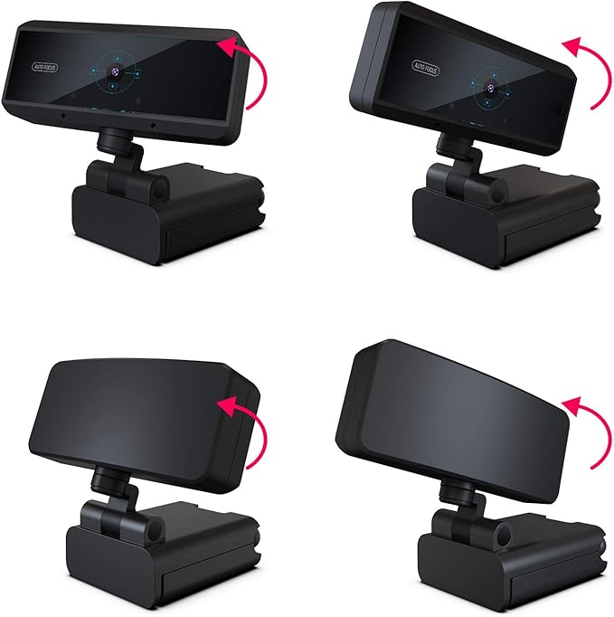 1080P HD Webcam with Microphone Streaming Computer Web Camera with 100-Degree Wide View Angle USB PC Webcam for Video Calling Recording Conferencing