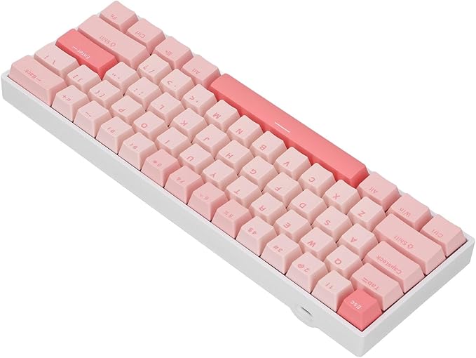 FILFEEL Gaming Keyboard RGB Backlit 61 Keys Red Switch Mechanical Keyboard for PC Laptop 2.4G 3.0 5.0 Type C Wired Long Battery Life Compatible with 10 8 and More
