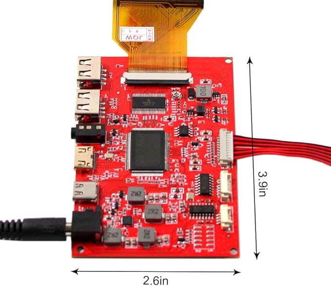 6.5 inch 800X480 AT065TN14 TTL LCD Screen 50 pins and Type C 2USB Controller Board
