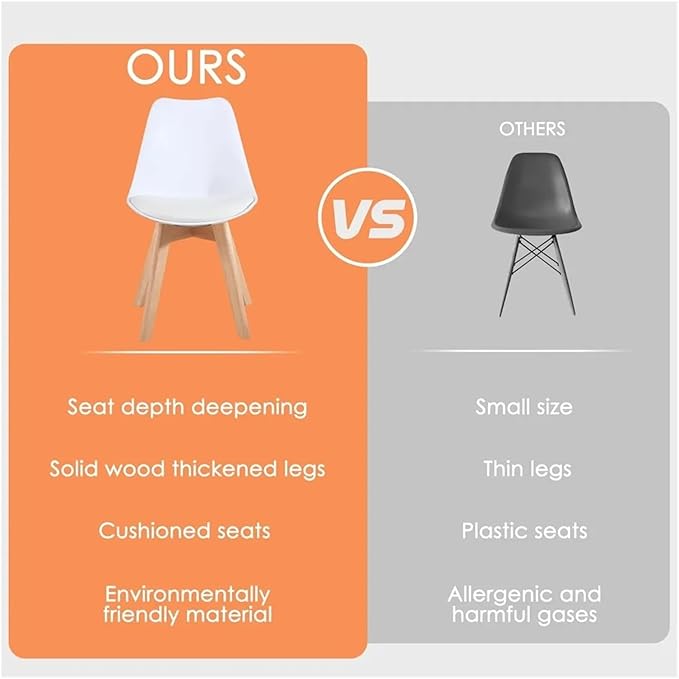 Adjustable Office Computer Chair with Armrest 2pcs Lounge Plastic Dining Chairs with Soft Padded and Wooden Frame(Black)