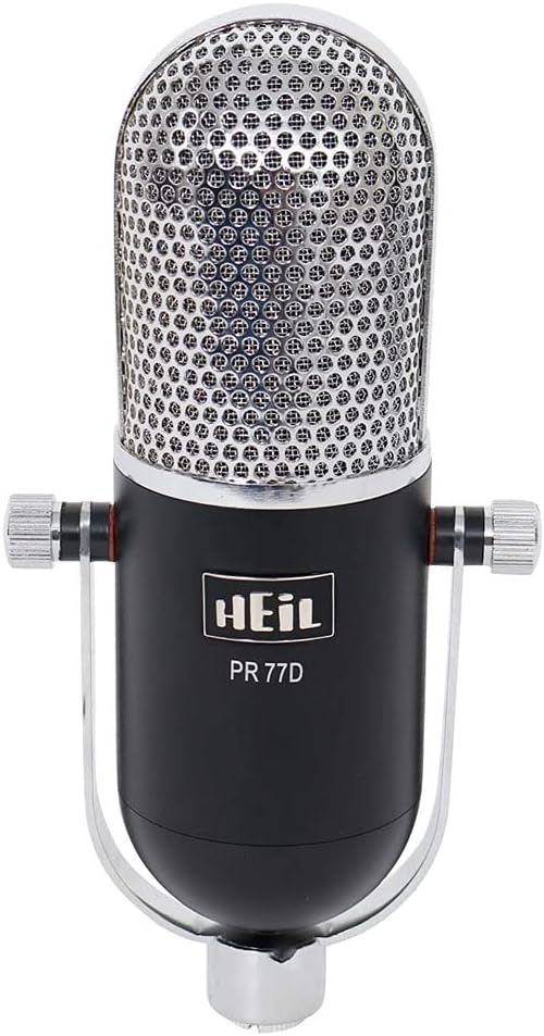 Heil Sound PR77DBK Award Winning Dynamic Microphone - Podcast Microphone Streaming Microphone and Recording Microphone