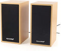 Pair Burlywood USB 2.0 3.5mm Stereo Mini Multimedia Speaker for Laptop