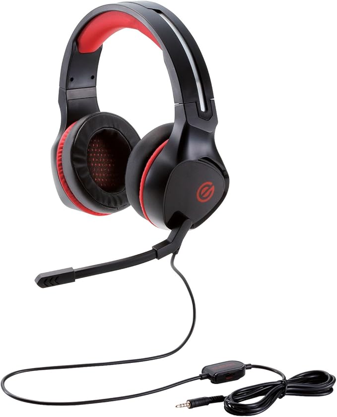 Elecom HS-G01BK PS5/PS4 Switch Lite Gaming Headset with Microphone Wired 0.14 inches (3.5 mm) Controller Included Lightweight Binaural Overhead 2.0 inches (50 mm) Driver 4 Poles Black