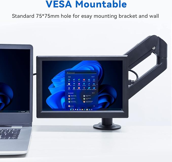 SunFounder 10.1'' IPS Display for Raspberry Pi - 10.1 Inch Portable Laptop Monitor 1280*800 Resolution Cooling Fan (Non-Touch)