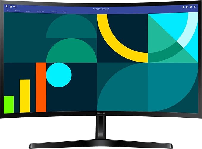 Samsung 27 Essential S3 (S36GD) Series FHD 1800R Curved Computer Monitor 100Hz Game Mode Advanced Eye Comfort HDMI and D-sub Ports LS27D366GANXZA 2024