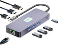 Laptop Docking Station 3 Monitors HDMITriple Monitor Docking Station 2 HDMI/DP USB C Docking Station 2 HDMI Monitor with 100W PD Charging USB A/C 3.0 Gigabit Ethernet for Dell/HP/Lenovo