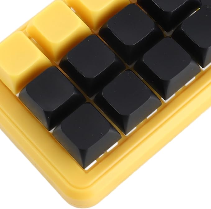 Walfront 12 Keys Mechanical Gaming Keypad Programmable One Handed Red Switch RGB Knob Keyboard for Office Gaming Music Media and More