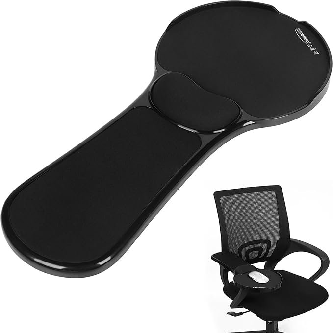 Ergonomic Arm Rest Mouse Pads for Chairs Upgrade Adjustable Chair arm Mouse pad Gaming Covers for Elbows and Forearms Pressure ReliefMouse pad Chair Attachment