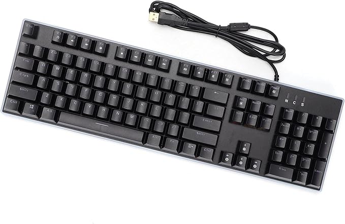 Gaming Keyboard USB Mechanical Keyboard 104 Keys Backlight Effects Computer Keyboard Wired Backlit Mechanical Gaming Keyboard for 2000//7/8/10