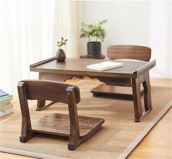 Office Chair Gaming Chair Computer Chair Support for Living Room Furniture Wood Legless Chair Meditation Game Floor Seating with Back