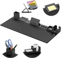 KDD Desk Pad Mat Set 6 in 1 Mouse Mat with Magnetic Desktop Storage Accessories DIY Feature for Phone and Tablet Stand/Cup Holder/Pen Card Holder/Cable Management for Home Office Accessories