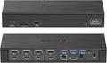 WAVLINK DisplayLink Laptop Docking Station - Quad Monitor 5K/4K@60Hz 100W Charging - Thunderbolt 4/3 USB-C/A - M1-M5 Mac/Windows/Chrome/Ubuntu - 4 HDMI 4 DP 180W Power SD 4.0 CR 2.5Gbps LAN