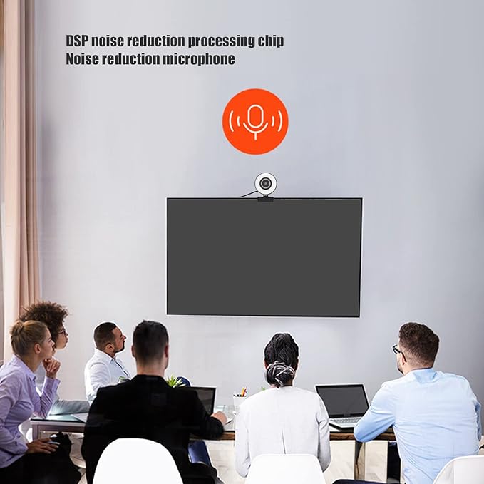 Computer Camera HD 1080P with Supplementary Lighting Flexible Rotate USB Home Webcam Excellent for Home Live Streaming on Various Platforms