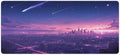 City Starry Sky Mouse Pad Large Desk Mat Extended Keyboard Mouse Pad with Non-Slip Base and Stitched Edge Mouse Mat Desk Pad 36x16 Mouse Pads for Desk Home Office Gaming
