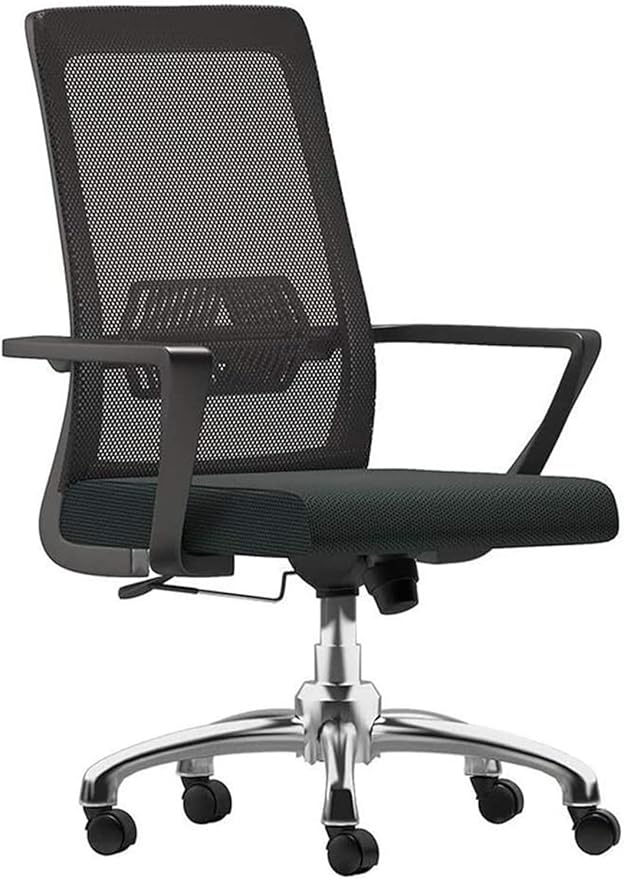 Office Chair Ergonomic Computer Desk and Chair Office Chair High Back Mesh Gaming Chair Lift Swivel Chair Work Chair Game Chair Chair (Color : Black) Needed
