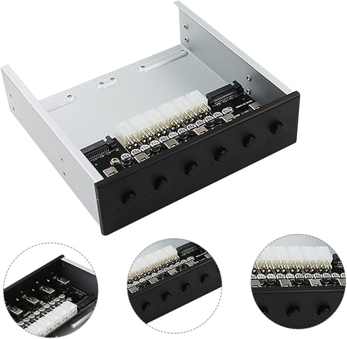 Housoutil Hard Drive Power Control for Desktop Port Optical Bay Hub Intelligent Chip Individual Disk Management Stable Power Output Data Ssd Support