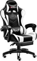 Gaming Chair Office Chair Desk Chair 360° Swivel Ergonomic Leather Computer Chair with Lumbar Support Headrest Reclining Video Game Chairs for Adults