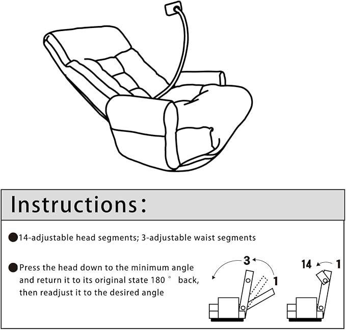 Adjustable Lounge Sofa Chair: 360 Degree Rotating Chair for Gaming &amp Relaxation