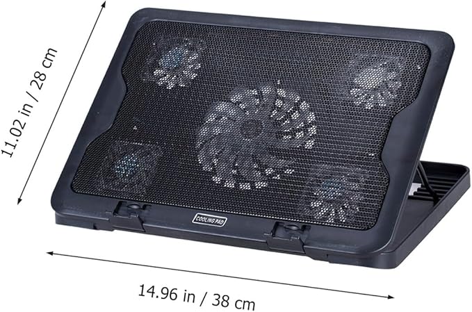 Laptop Cooling Pad with USB Fans Energy-Saving Laptop Cooler Fan Stand for Notebook Heat Dissipation Easy Installation Cooling Mat