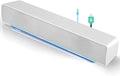 Speaker Mini Speaker USB Speaker PC Stereo Lightweight Wired LED Soundbar Speaker Soundbar Soundbox 3.5mm Audio Jack Compatible with PC Computer Tablet TV for Office Home Home Theater