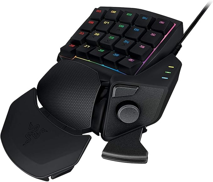 Razer Tartarus V2 Chroma - Ergonomic Mecha-Membrane Gaming Keypad Macro Pad Mini Gaming Keyboard One Handed PC Gaming USB Wired Keyboard Compatible on Windows and Mac Computer or Laptop (Renewed)