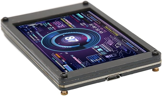 3.5 Inch USB Mini Screen Computer Temperature Display Screen PC CPU HDD Monitor for aida64 Mini Computer Temp Monitor for PC Computer Case Gifts for DIY Lovers