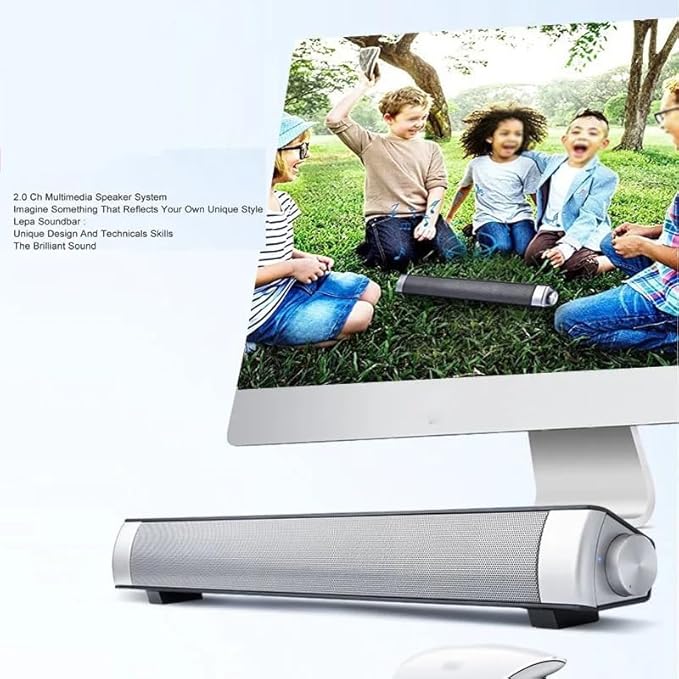 JSEIAJB Powerful Soundbar TV Sound Soundbar Dustproof Soundbar Speaker for Computer PC Tablet TV