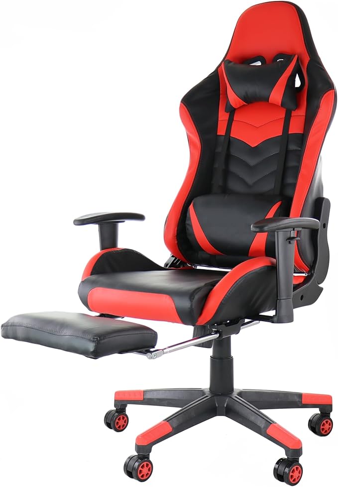 GF-2002 Gaming Chair Black &amp Red