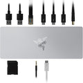 Razer Thunderbolt 4 Dock: 10 Ports in 1 - Dual 4K or Single 8K Output - USB A and C Hub 2.5 GbE Thunderbolt 3 Mac and PC Compatible - Thunderbolt 4 Certified - Passthrough Charging - Mercury White