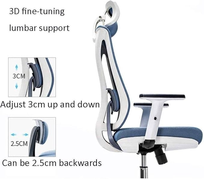Office Chair Gaming Chair Computer Chair Ergonomic Chair Computer Chair Home Engineering Office Chair Comfortable Reclining Gaming Seat Waist Support (Color : C)