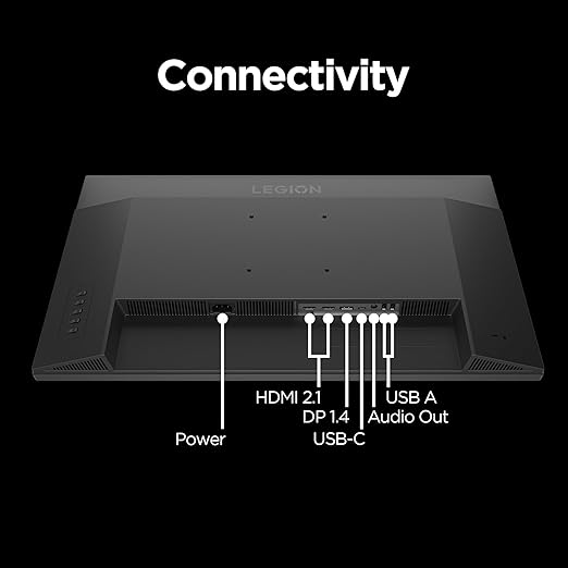 Lenovo Legion 27QD-10 Gaming Monitor - 27 QHD IPS Display - 240Hz Refresh Rate - 0.5 ms MPRT - 99% sRGB - AMD FreeSync™ Premium - Ergonomic Stand