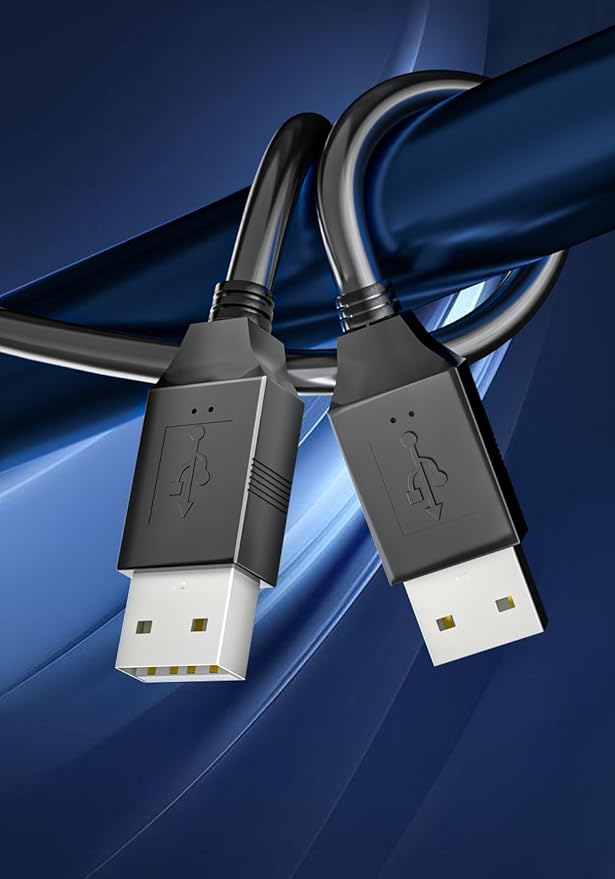 AICHESON AA3 Gaming Laptop 8 Cooling Fans and 2 x 1.3m USB A to A Cables Set