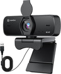 N newline 4K Webcam for PC 4K UHD USB Webcam with Microphone New Upgraded Auto Focus Low Distortion Privacy Cover PC Camera for Zoom Skype Teams Laptop Conferencing Calling NewEye 60s